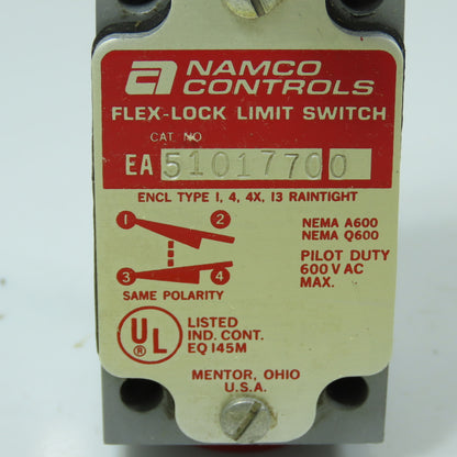 Namco EA-5101770 Flex-Lock Limit Switch 600VAC