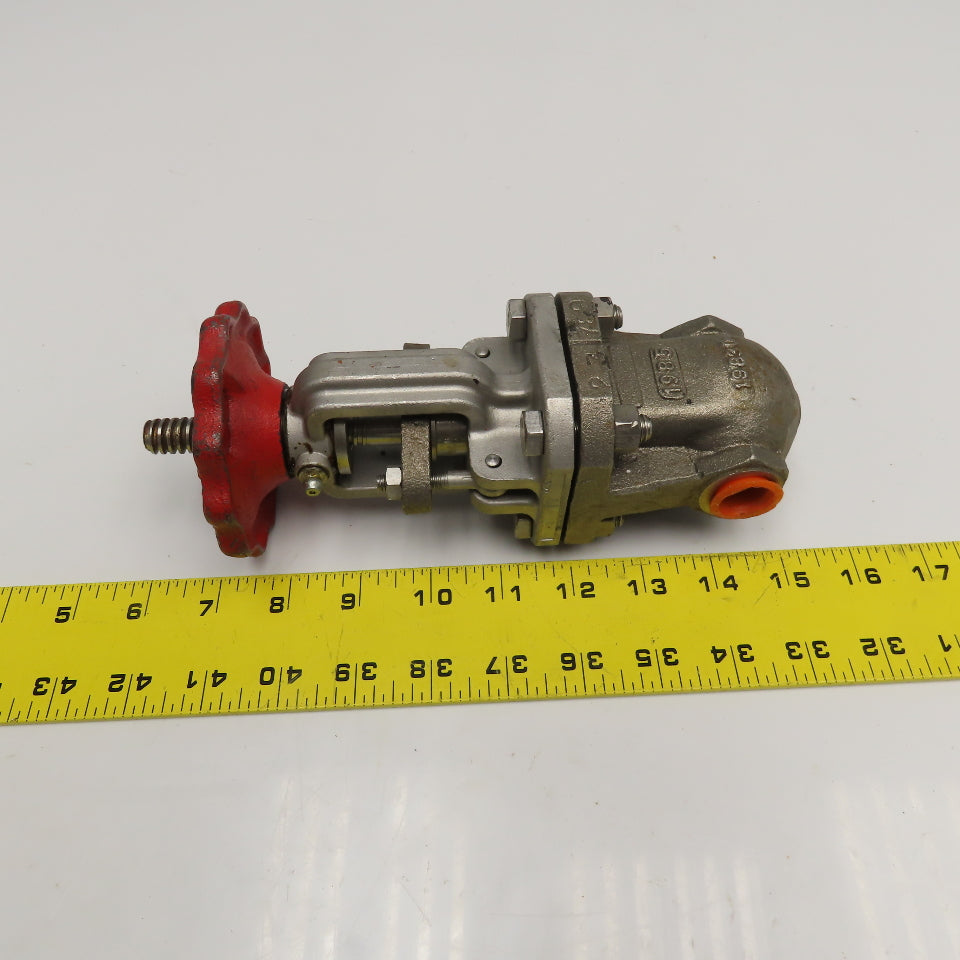Aloyco Fig 122-C 3/4" NPT CF3M Stainless Steel Gate Valve CL150