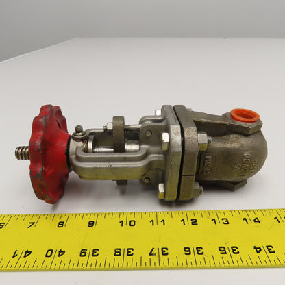 Aloyco Fig 122-C 3/4" NPT CF3M Stainless Steel Gate Valve CL150