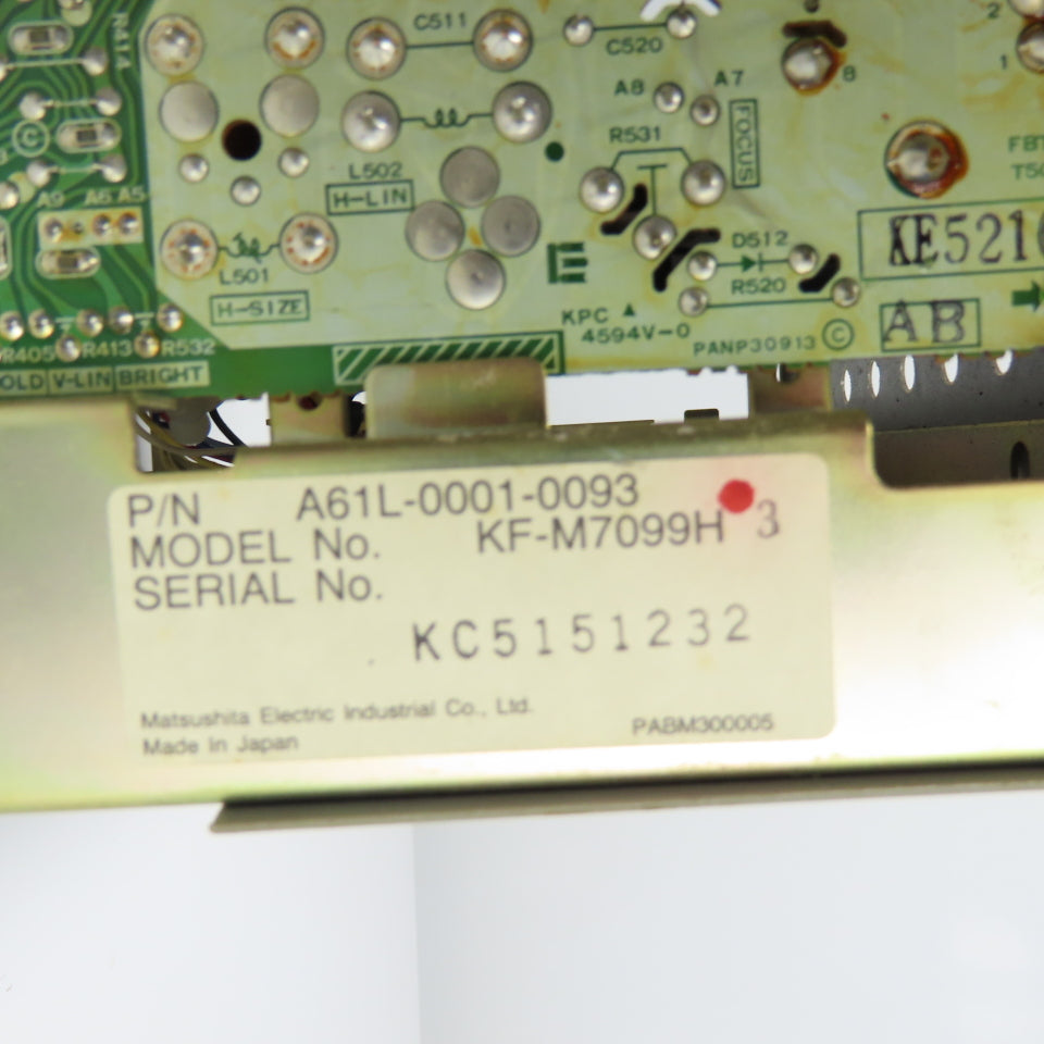 Fanuc A02B-0120-C041/TA 9" CRT/MDI Operator Interface Control Panel Board