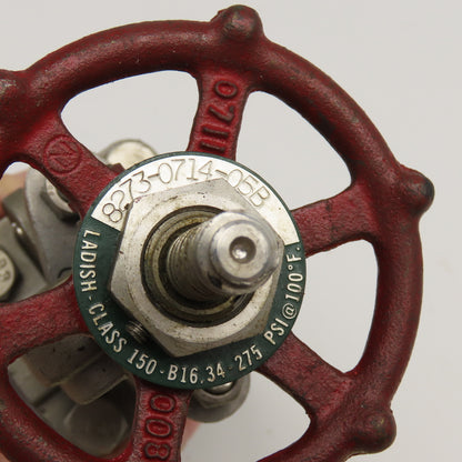 Ladish 8273-0714-05B 1/2" NPT CF3M Gate Valve CL150