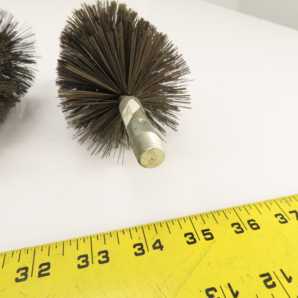 3" x 5" Steel Wire Bore Brush 14mm-1.5 Mount Lot Of 3