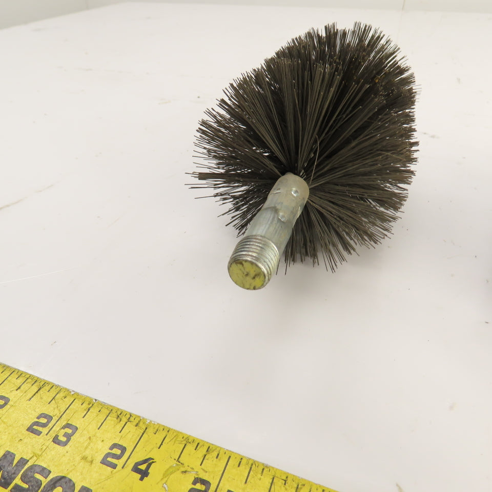 3" x 5" Steel Wire Bore Brush 14mm-1.5 Mount Lot Of 3