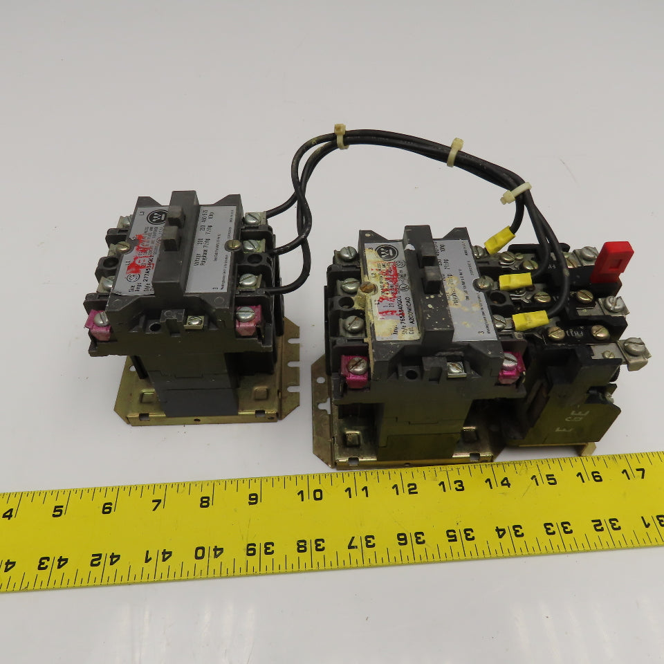 Westinghouse 277A534G01 765A840G01 Size 1 Reversing Motor Starter Assembly 460V
