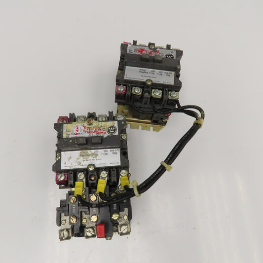 Westinghouse 277A534G01 765A840G01 Size 1 Reversing Motor Starter Assembly 460V