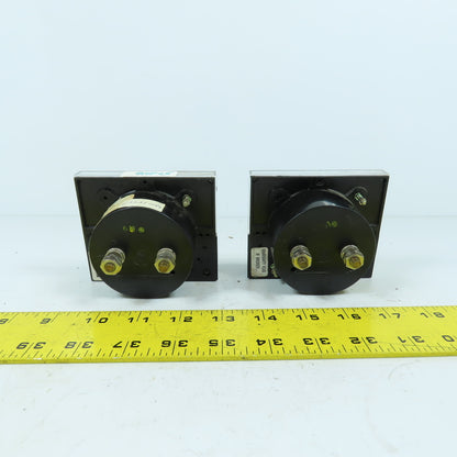 Yew 251300DRDR7JLA Panel Mount DC Amperes Meter Gauge 0-200 & 0-2000 Amps Lot/2