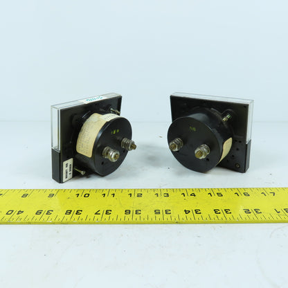 Yew 251300DRDR7JLA Panel Mount DC Amperes Meter Gauge 0-200 & 0-2000 Amps Lot/2