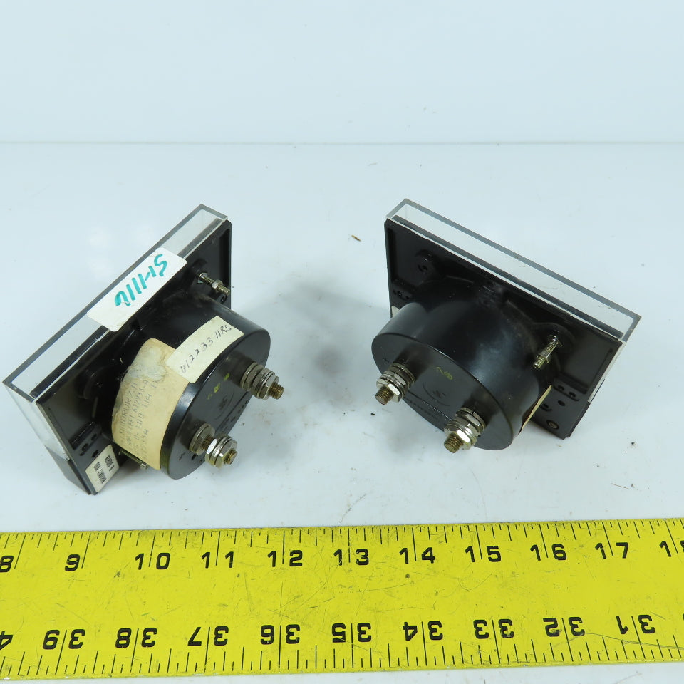 Yew 251300DRDR7JLA Panel Mount DC Amperes Meter Gauge 0-200 & 0-2000 Amps Lot/2