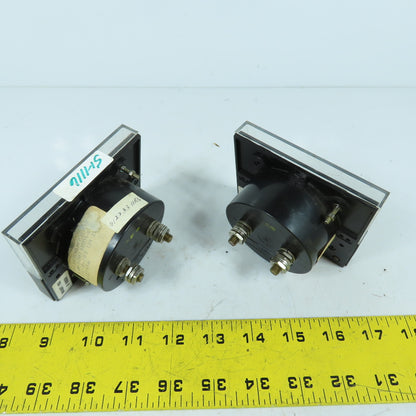 Yew 251300DRDR7JLA Panel Mount DC Amperes Meter Gauge 0-200 & 0-2000 Amps Lot/2