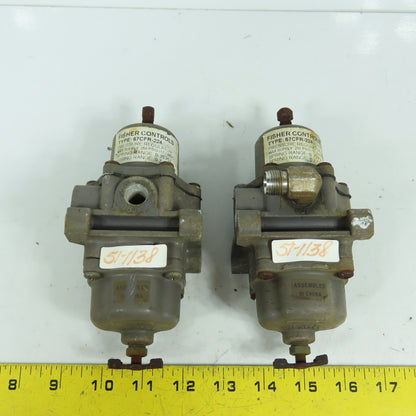 Fisher 67CFR-224 Pneumatic Pressure Regulator 250PSIG Max 0-35 Range Lot Of 2