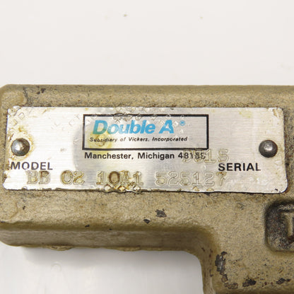 Double A BB 02 10A1 Hydraulic Safety Pressure Relief Valve 1/4" NPT