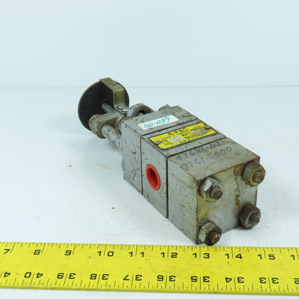 R-P & C S-BOX 1/2" Valve 1500PSI