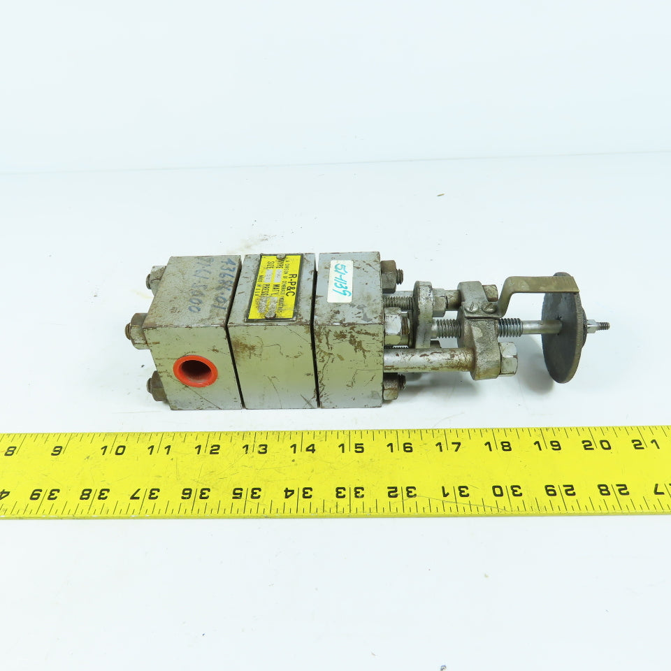 R-P & C S-BOX 1/2" Valve 1500PSI