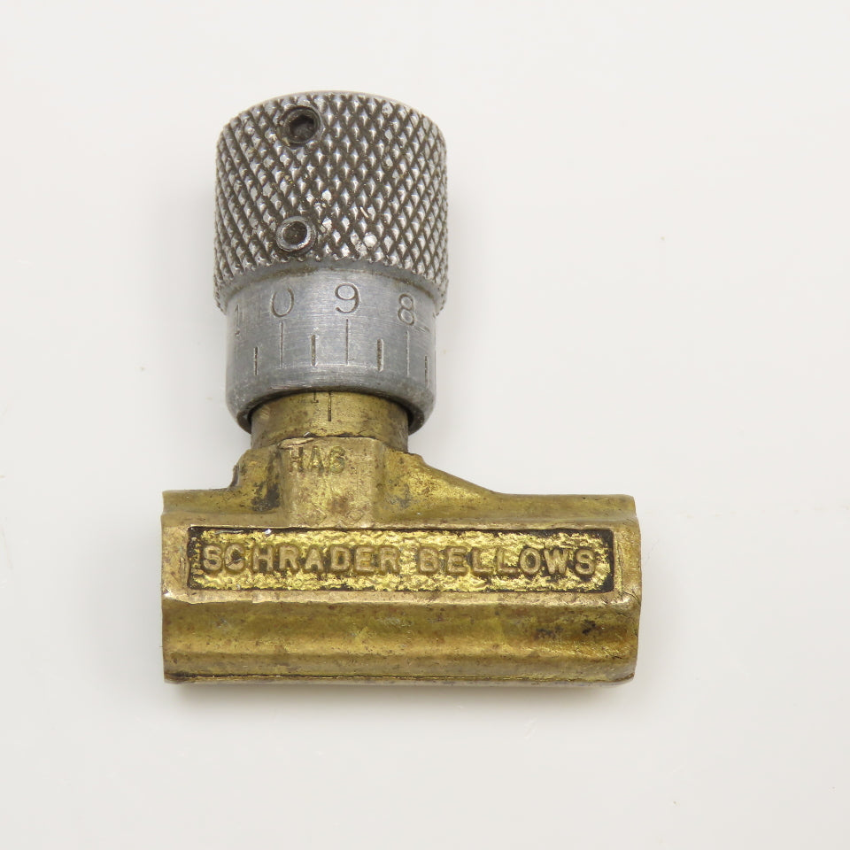 Schrader Bellows 337-1000 1/8" NPT Brass Precision Flow Control Valve