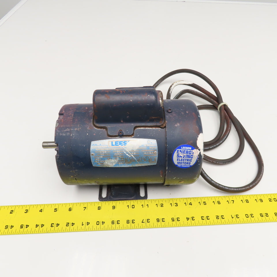 Leeson C4C17FB4D 1/2Hp 1725RPM 115-208-230V 1Ph AC Motor L48 Frame