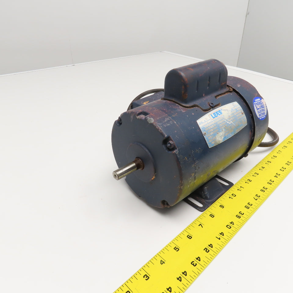 Leeson C4C17FB4D 1/2Hp 1725RPM 115-208-230V 1Ph AC Motor L48 Frame
