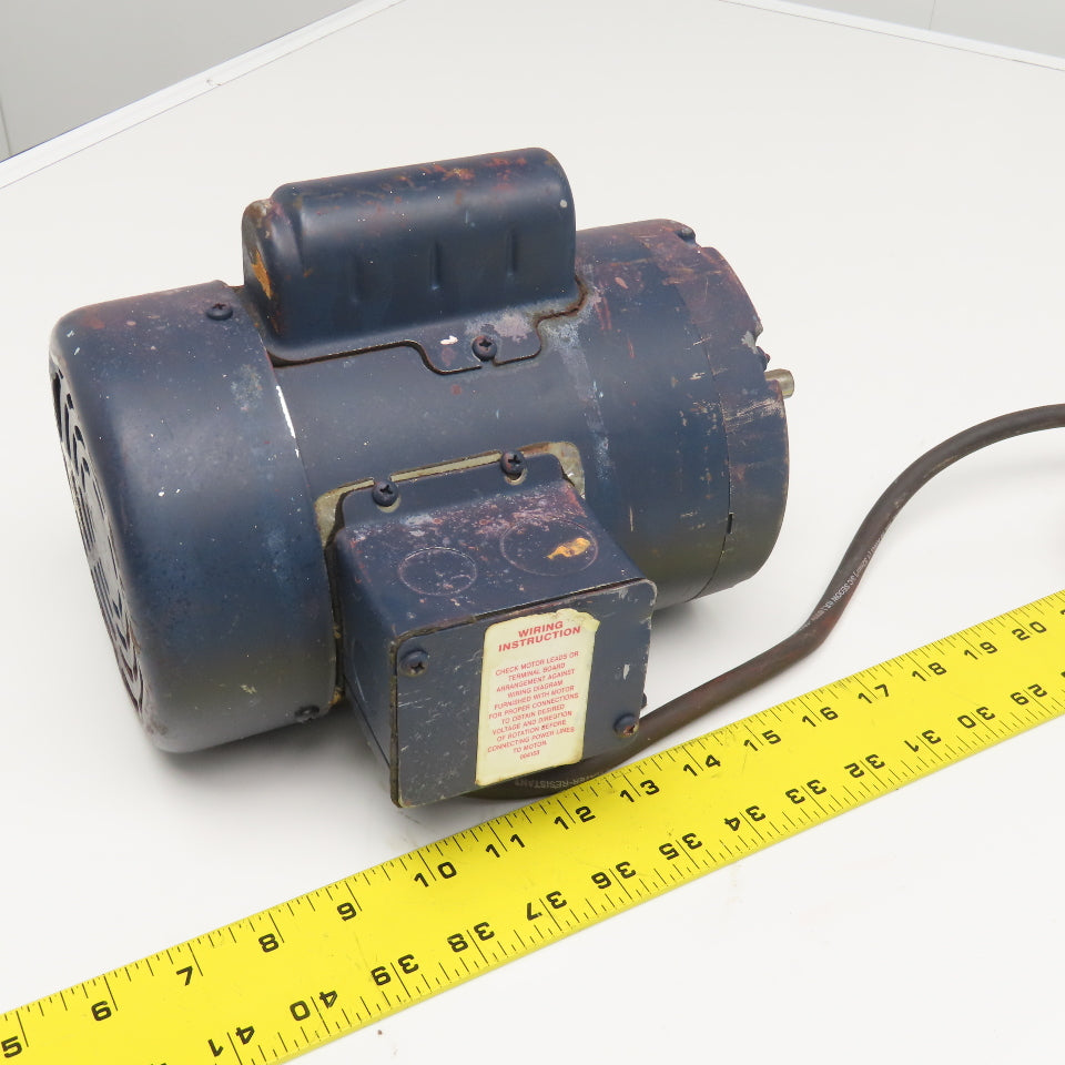 Leeson C4C17FB4D 1/2Hp 1725RPM 115-208-230V 1Ph AC Motor L48 Frame