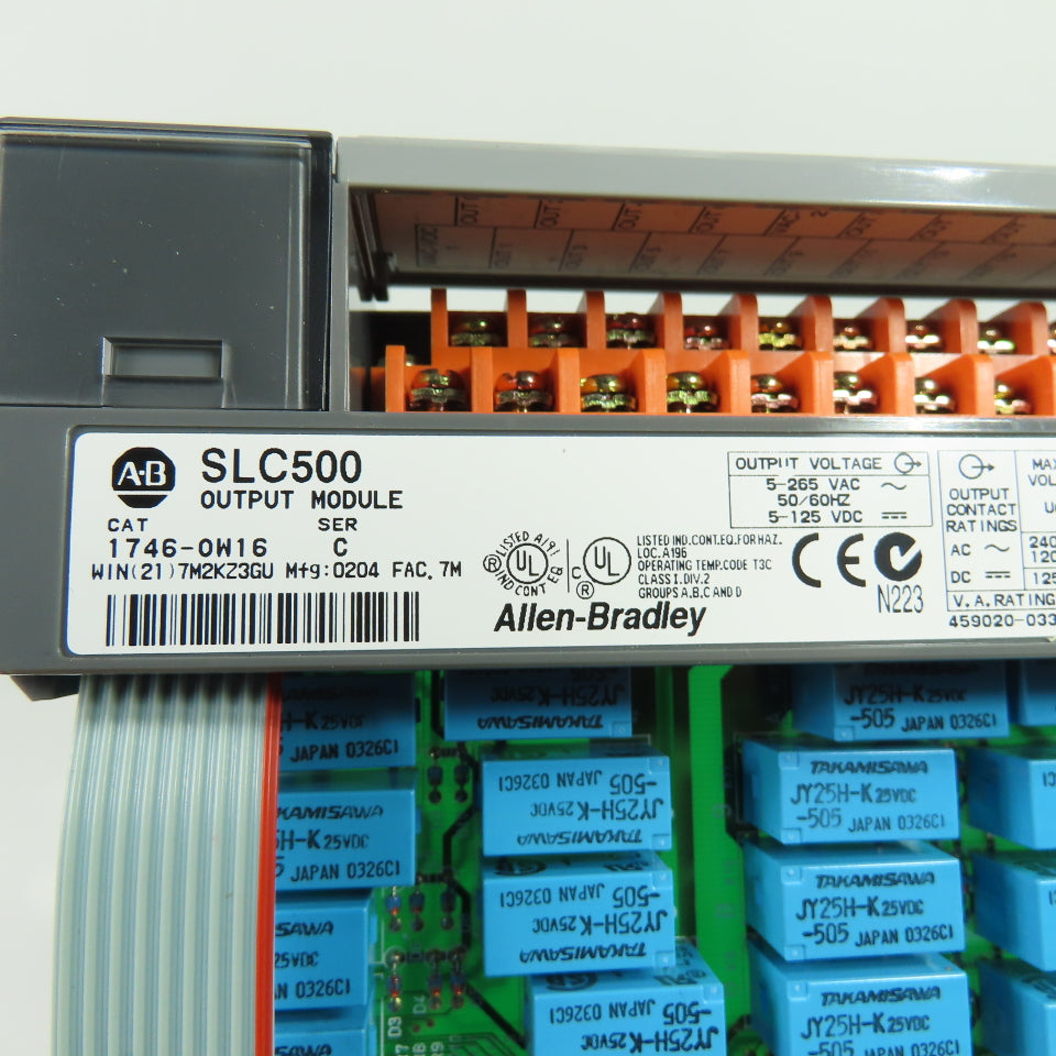 Allen Bradley 1746-OW16 SLC 500 Ser C Output Module (Clean)