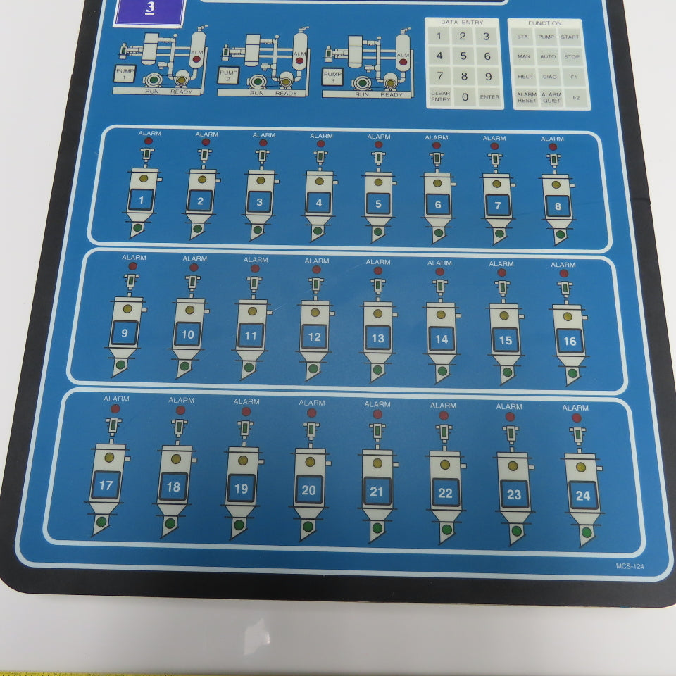 Novatec MCS-124 Material Conveying System Control Panel Board 24-Station