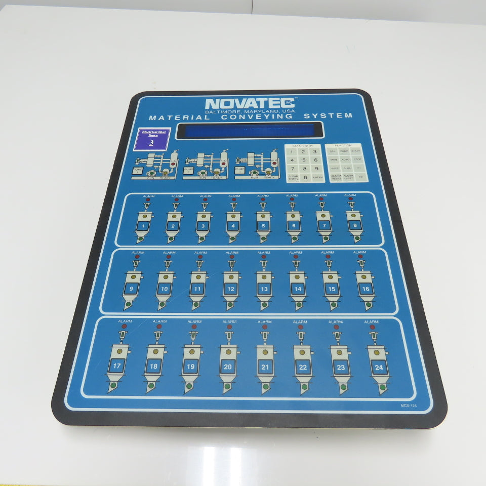 Novatec MCS-124 Material Conveying System Control Panel Board 24-Station