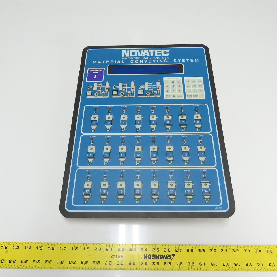 Novatec MCS-124 Material Conveying System Control Panel Board 24-Station