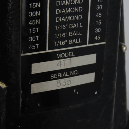 Wilson Rockwell 4TT Bench Top Hardness Tester 115V Ph