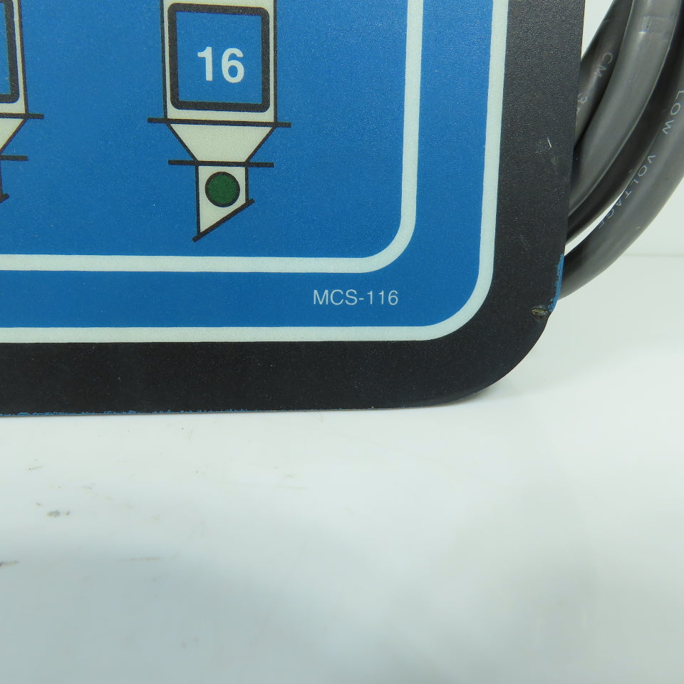 Novatec MCS-116 Material Conveying System Control Panel Board 16-Station