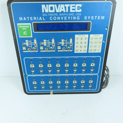Novatec MCS-116 Material Conveying System Control Panel Board 16-Station