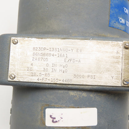 Foxboro 823DP-I3S1NM0-Y EW Electronic Transmitter W/ 1/2" NPT Pressure Manifold