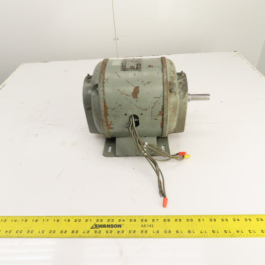Kiemle 1-1/2HP AC Electric Motor 220/440V 4.6/2.3A 3PH 1750RPM 204 Fr. Tested