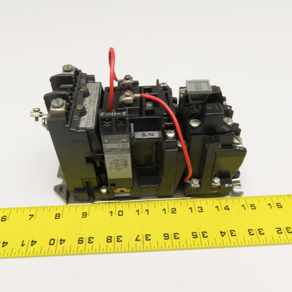 Allen Bradley 509-A0XD Size 0 Motor Starter 2 Pole 1Ph 600V 2Hp Max 120V Coil