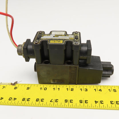 Parker D1VW20BNYC 4/2 Position Single Solenoid Directional Valve 120V Coil