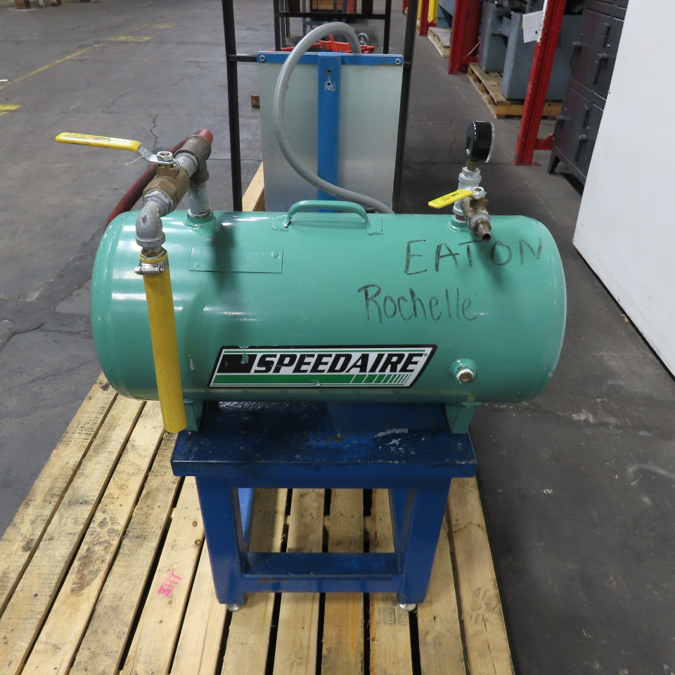 Gast 4VCF-10-M402 1/2HP Piston Vacuum Pump 230/460V 3Ph W/ 15 Gallon Tank Assy.