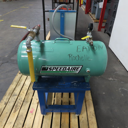 Gast 4VCF-10-M402 1/2HP Piston Vacuum Pump 230/460V 3Ph W/ 15 Gallon Tank Assy.