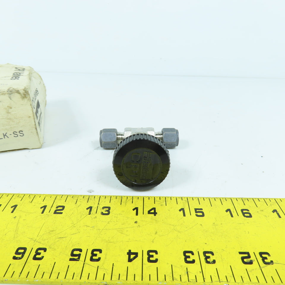Parker 4Z-V4LK-SS CPI 1/4" Stainless Steel Needle Valve Straight 5000PSI New