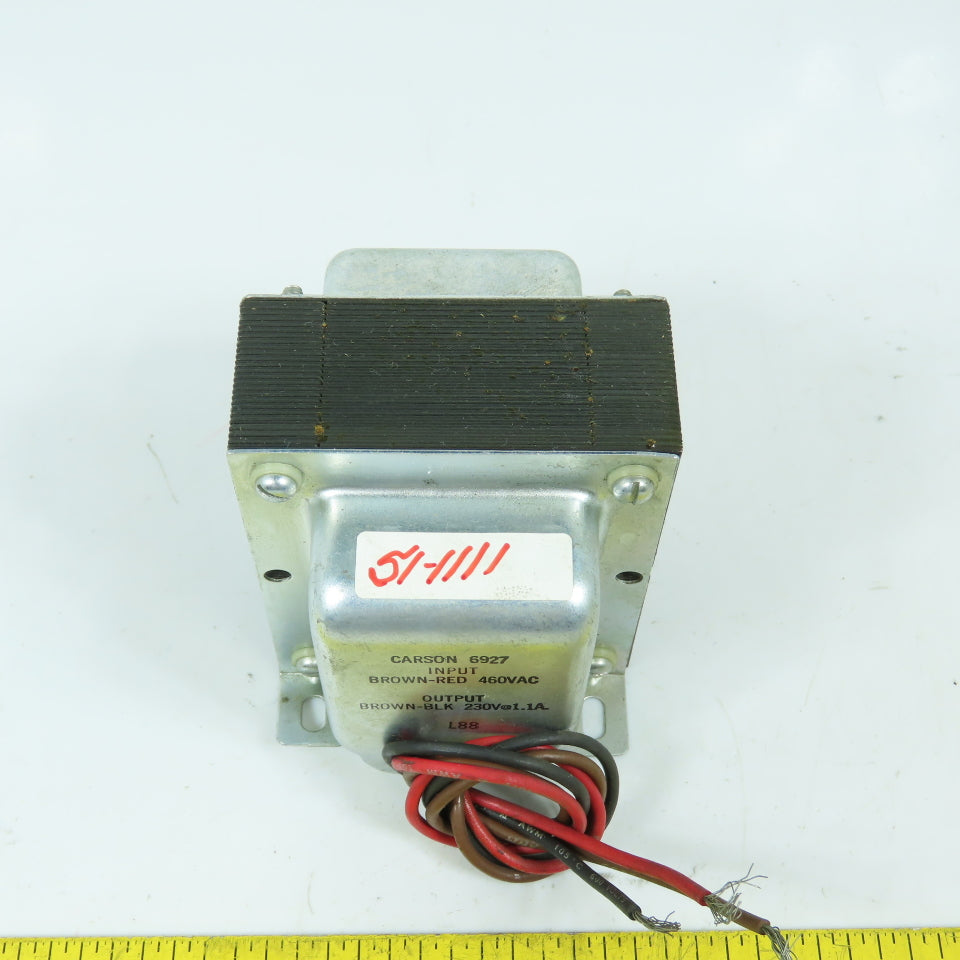 Carson 6927 Transformer Input 460VAC Output 230V @ 1.1A