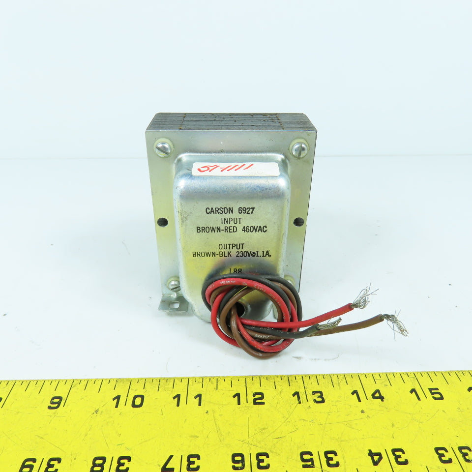 Carson 6927 Transformer Input 460VAC Output 230V @ 1.1A