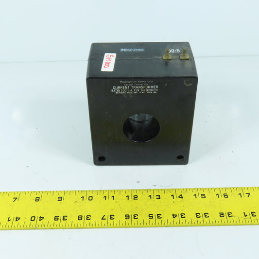 Westinghouse 3486C98H20 100:5 Ratio Current Transformer 600V 10KV 50-400Hz