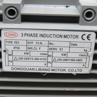 Hokaido RH 0040 Rotary Vane Vacuum Pump 220-498V 50/60Hz 1.5kW