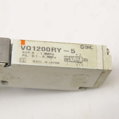 SMC VQ1200RY-5 Base Mounted Pneumatic Pilot Valve 24VDC Coil