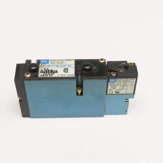 MAC 92B-AAB-000-DM-DJAP-1DG 4 Way Pneumatic Spool Valve 120V Coil