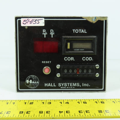 Hall Systems 32503A Controller Panel Counter Display