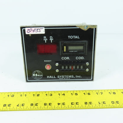 Hall Systems 32503A Controller Panel Counter Display