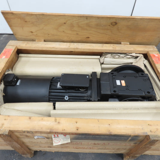 Lenze GKS09-3MVAK-160-32 Helical-Bevel Gear Box Motor 17.536 Ratio 150KW CLP-460