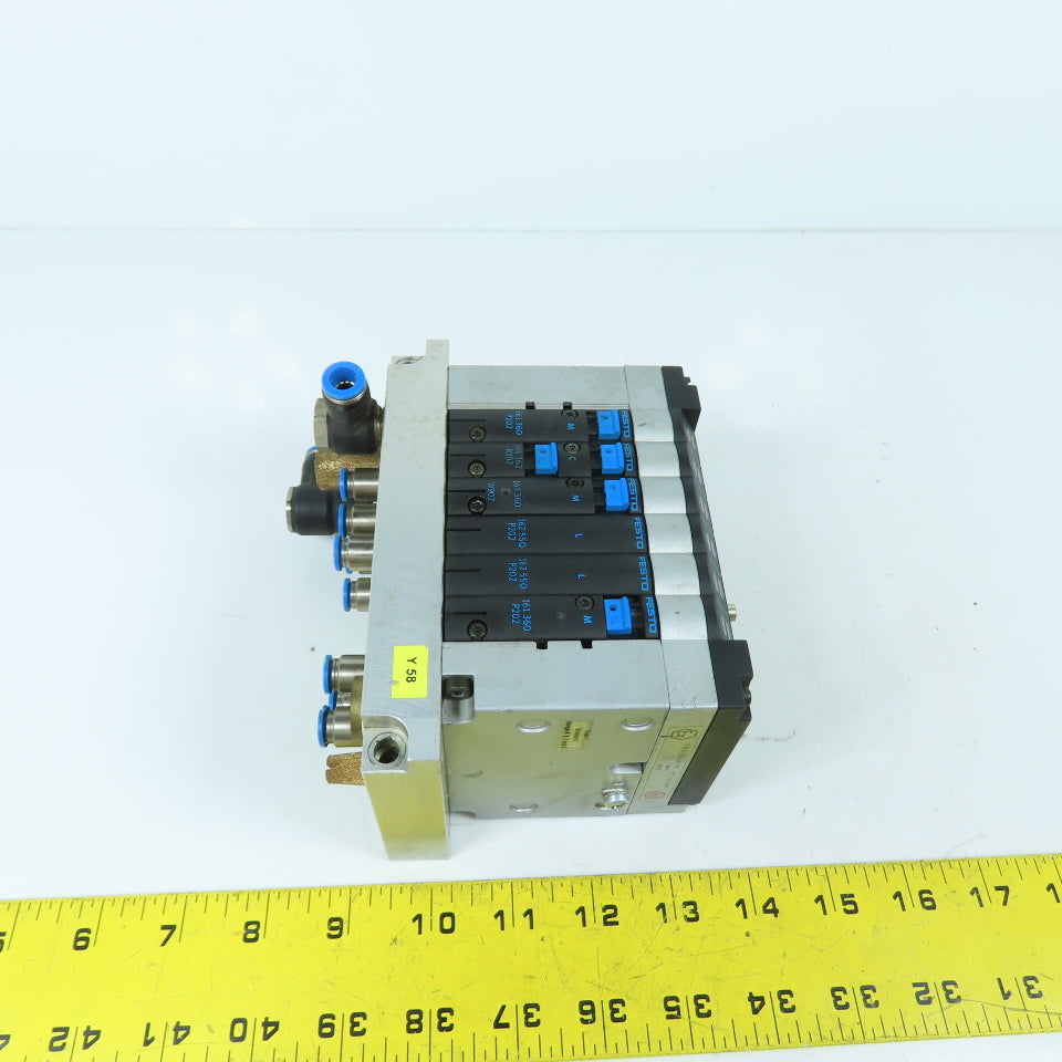 Festo CPV14-GE-FB-6 CPV-14-VI Solenoid Valve Bank 161360-362 & 162550