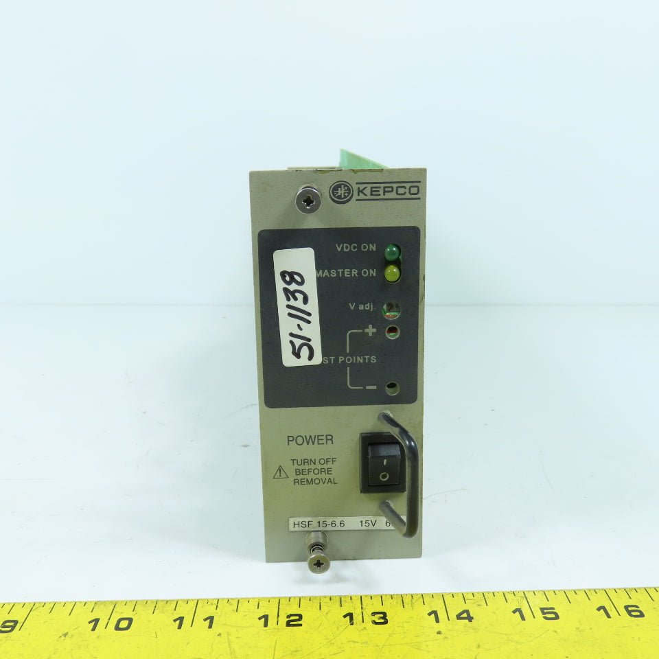 Kepco HSF 15-6.6 15V Plug-In Power Supply Board