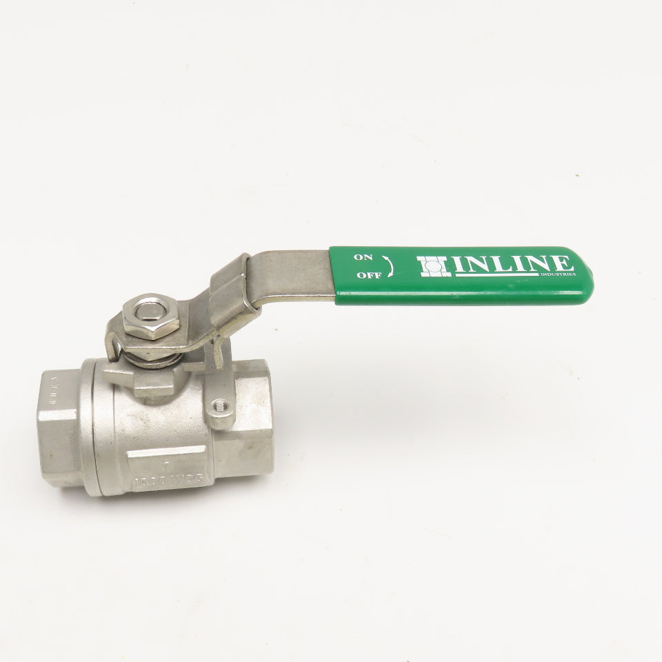 Inline Industries 1" Stainless Steel Ball Valve CF8M 1000WOG