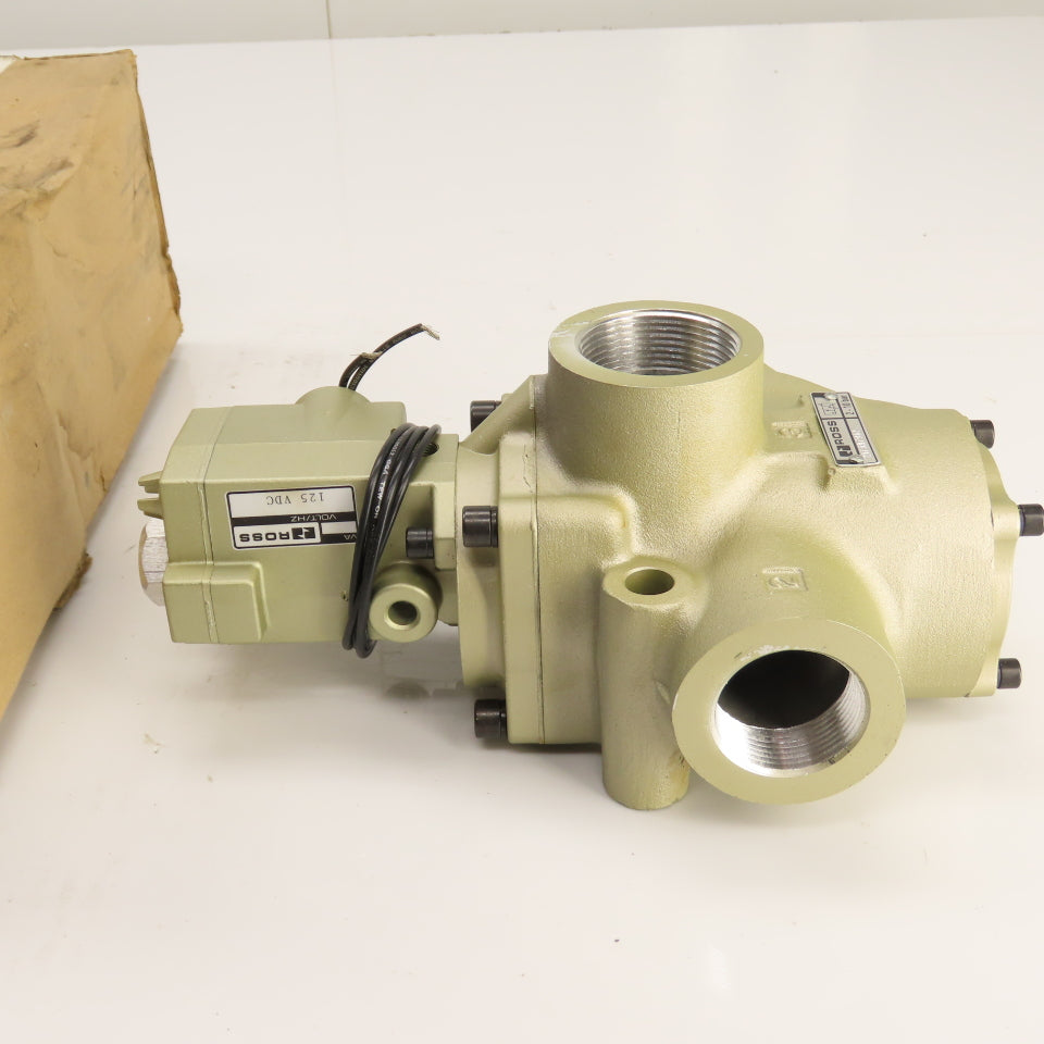ROSS 2173A7912C Pneumatic Directional Control Valve 125VDC 2-10 Bar 1-1/4" NPT