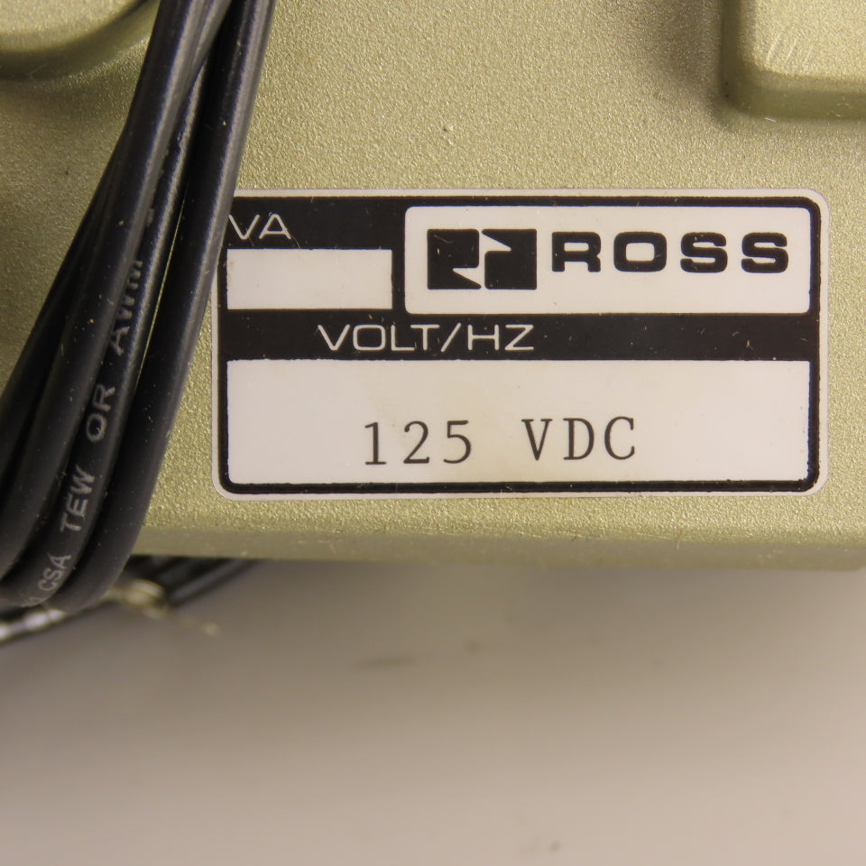 ROSS 2173A7912C Pneumatic Directional Control Valve 125VDC 2-10 Bar 1-1/4" NPT
