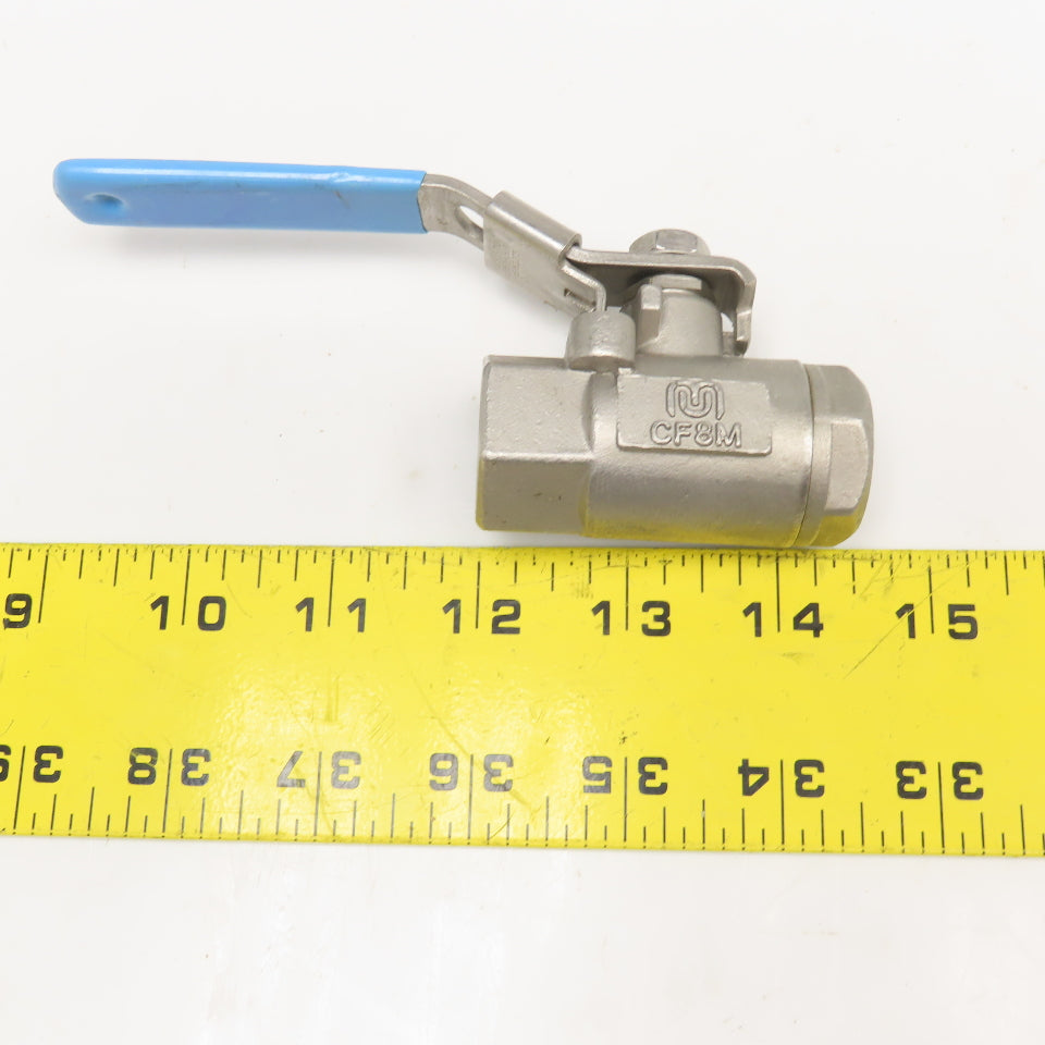 Milwaukee Valve 1/2" Stainless Steel Ball Valve CF8M 2000WOG